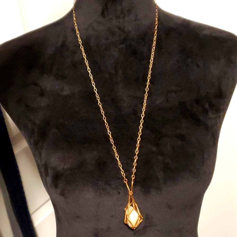 Crystal Cage Necklace